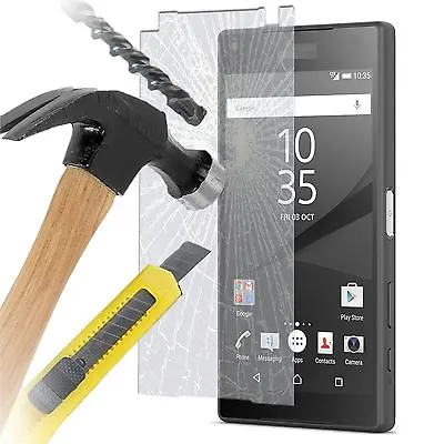 $43.95 • Buy Tempered Glass Film Screen Protector Scratch Guard For Sony Xperia Z5 COMPACT