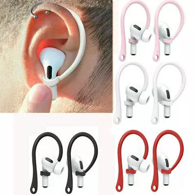 Anti-lost Ear Hook Earphone Holder Protective TPU Hook For Apple AirPods 3 Pro 2 • £2.38