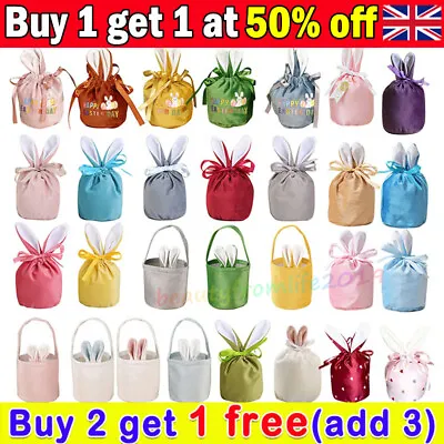 Large Easter Bunny Rabbit Candy Bag Jewelry Organizer Wedding Gift PackingPouch • £2.47