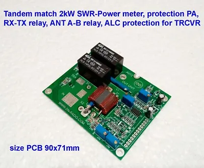 TANDEM MATCH 2kW HF/6m SWR POWER Meter Protection Amplifier LDMOS MOSFET • $47.95