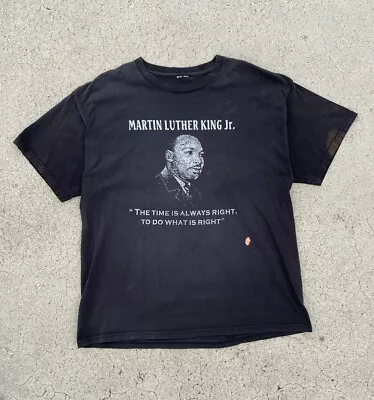  VTG Martin Luther King Jr. Distressed/Faded Black T-Shirt • $25