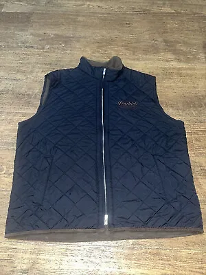 Peter Millar Essex Black Diamond Quilted Fleece Lined Vest Size XL • $34.99