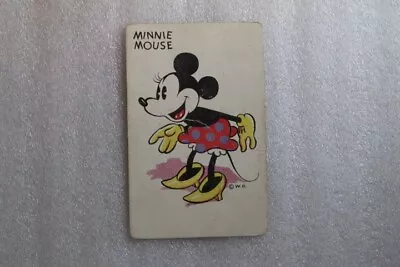 1935 Whitman Mickey Mouse Old Maid Card - Minnie Mouse  Walt Disney 1930's • $42