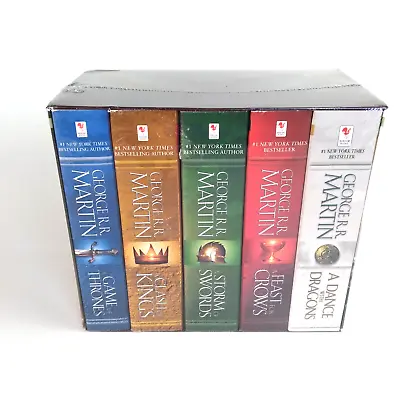 NEW A Song Of Ice And Fire Game Of Thrones 5 Book Boxed Set By George R.R Martin • $23.50
