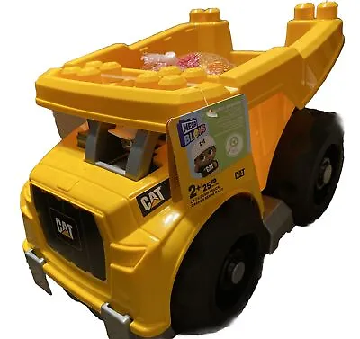 Mega Bloks Cat Large Dump Truck Camion Benne CAT Block Buddies • $18