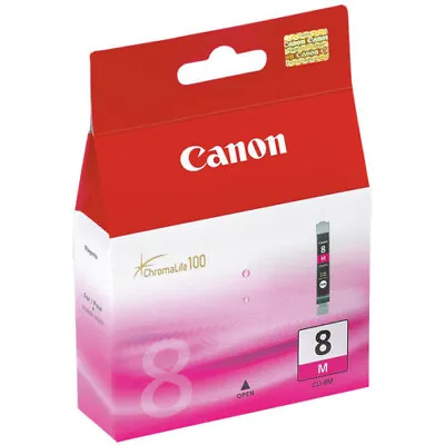 Genuine Authentic Canon 8 Magenta Ink Cartridge Cli-8m • £11.49