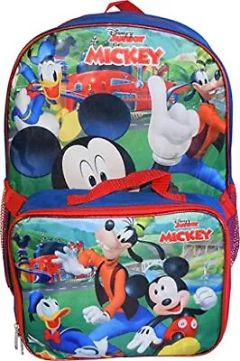 Mickey Mouse 16  Backpack W/detachable Lunch B • $30.80