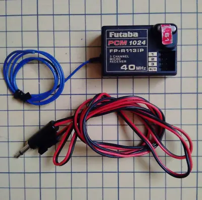 Futaba Receiver PCM 1024 FP-R113iP 3 Channel Micro Receiver FM 40mhz • £41.08