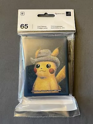 Pokémon Center X Van Gogh Pikachu Card Sleeves 65 Count Pack • $14.99