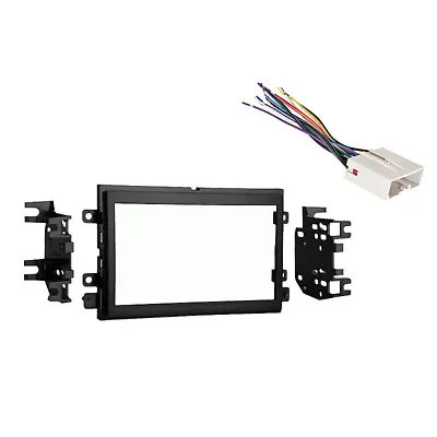 Fits Ford F-250/350/450/550 2005-2007 Double DIN Harness Radio Dash Kit • $26.99