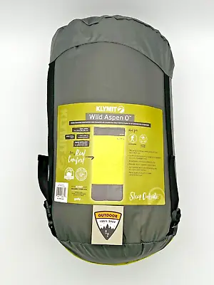 Klymit Wild Aspen 0 Zero Degree Rectangle 4 Season Sleeping Bag Zip Together • $110