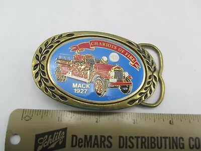 Vintage Heritage Buckle Brass Chariots Of Fire Mack 1927 Belt Buckle • $7.17