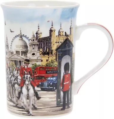 London Mug Fine China Boxed Iconic Scenes Of London Including Horse Guard Beef • £4.99