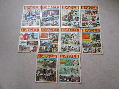 Eagle Comics X10 1968.  Vol 19 Nos. 33 - 42 17th August - 19th October. VG/F. • £8