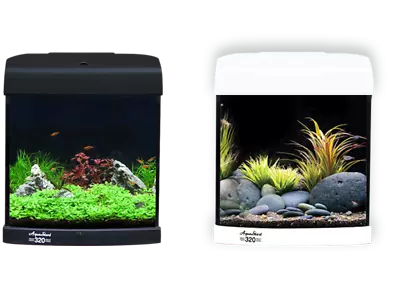 Aqua One AquaStart 320 28L Black / White Nano Aquarium Fish Tank LED + Filter • £69.99