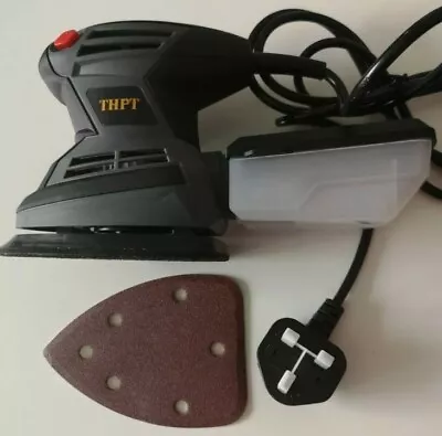 THPT 200W Palm Detail Mouse Sander Power Tool With Dust Collector & 1 Piece 120 • £22.99