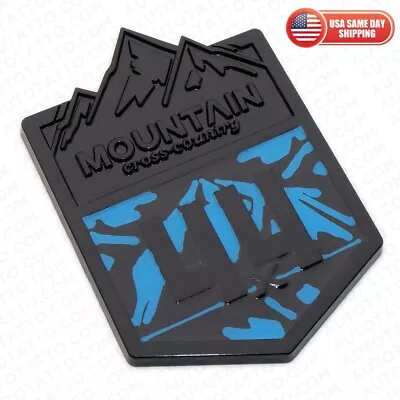 Off-Road Mountain Cross Country Badge 4×4 Nameplate Medal Emblem Decorate Blue • $9.99