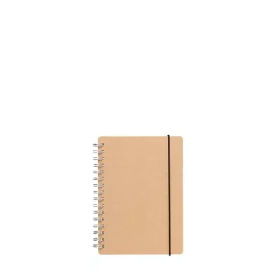 MUJI High-quality Paper Double Ring Notebook Dot Grid With Rubber Closure A6 • $5