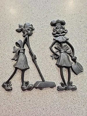 Sexton Wall Art Decor Mid Century MCM Cast Iron Maid Cook 1970's Kitchen • $22