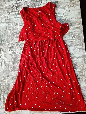 Isabel Maternity Red PolkaDot Maternity Dress Women’s Size S • $7.20