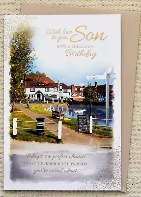 Son Birthday Card With Coloured Insert Birthday Card For Special Son  9 X6  • £2.85