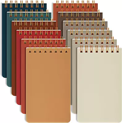 12 Pack Pocket Notebooks Small 3X5 Spiral Notepads With Lined Pages 60 Sheet Mi • $8.99