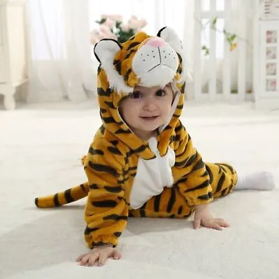 Baby Boy Girl Tiger Halloween Fancy Dress Party Cosplay  Costume Outfit 3-24M  H • £13.19