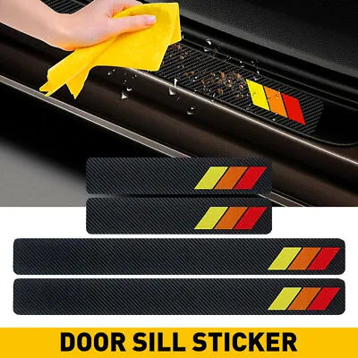 $19.60 • Buy For Toyota Tacoma Car Door Plate Sill Scuff Anti Scratch Decal Sticker Protector