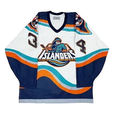 $1500 • Buy Vtg Rare New York Islanders #34 Berard Fisherman Ccm Authentic Jersey Size 48