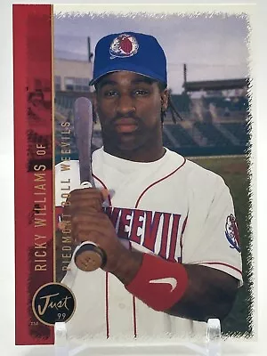 1999 JUST MINORS RICKY WILLIAMS ROOKIE PHILADELPHIA PHILLIES #36 Dolphins RC • $2.99