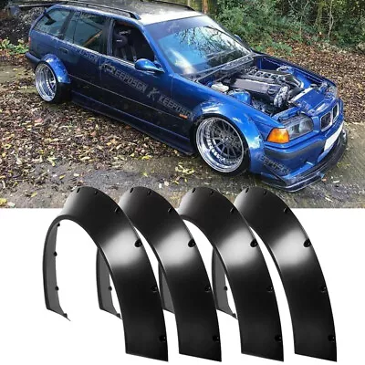 For 3 Series E36 E46 E90 E92 F30 Fender Flares Extra Wide Body Kit Wheel Arches • $99.65