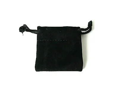 1-10-20  Black Velvet Small Jewellery Drawstring Pouch Gift-Party-FAST DISPATCH • £2.90