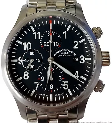 Mühle Glashütte Terrasport I Chronograph M1-37-74-MB Watchmaker Special To Fix • $671.45