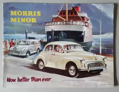 Morris Minor 1000 Brochure 1956 - Saloon Traveller • $24.85