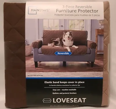 Reversible Quilted Microfiber Couch Cover / Protector ~ Mainstays~ NEW *s • $9.99