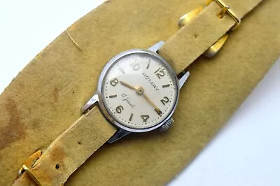 Vintage Rotary 15 Jewles Branded Thick Bracelet Band Ladies Mechanical Watch • $15.30