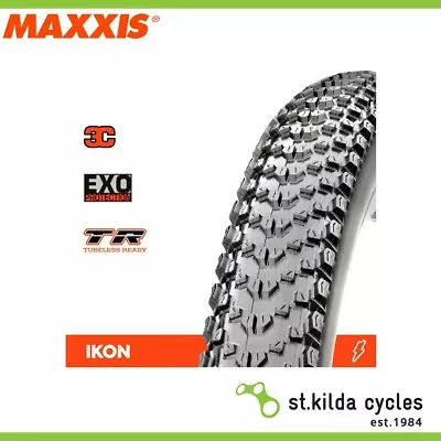 Maxxis Ikon Bike Tyre - 27.5 X 2.20 - 3C Speed EXO TR Folding 120TPI - Pair • $223.95