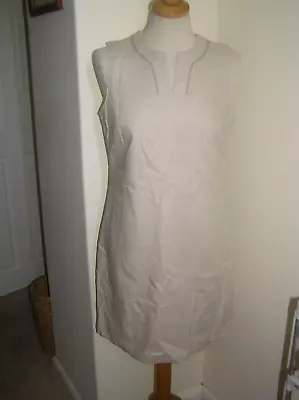 £2.99 • Buy Fabulous Lined Linen Blend Dress - Peacocks - Size 10