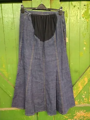 Maternity Denim Skirt Size Xxl Long Blue • £5