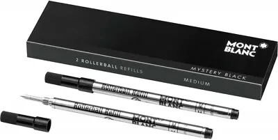 Mont Blanc Rollerball Refill M 2X1 Mystery Black 105158 • $22