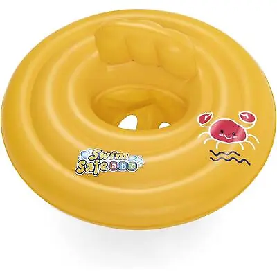 Baby Toddler Float Swim Ring Seat Inflatable Support Trainer Pool Aid 0-1 Yrs • £9.49