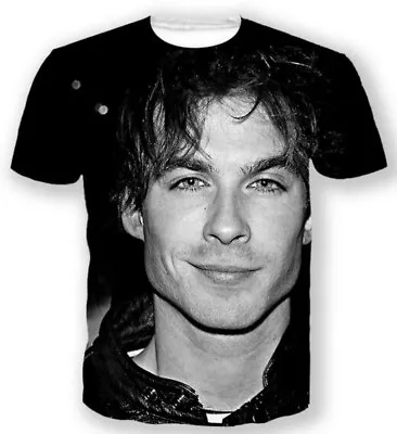 Fashion Women/Men's Vampire Diaries Damon 3D Print T-Shirt Casual Short Sleeve • £8.39