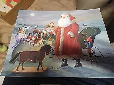  Signed And Numbered Print Santa Claus D.Morgan • $18