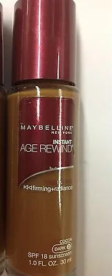 Maybelline Instant Age Rewind Foundation SPF18 Cocoa (Dark-3) NEW . • $15.26