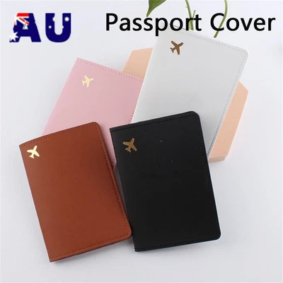 $11.95 • Buy PU Leather Travel Passport Wallet Holder RFID Blocking ID Card Case Cover AU