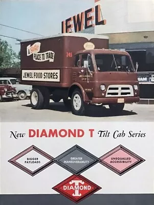 1953 Diamond T Trucks NEW METAL SIGN: Jewel Grocery Store Tilt Cab Series • $19.88