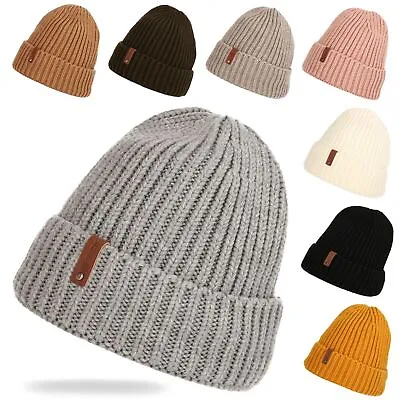 Winter Hat Soft Warm Beanie Knitted Cap Men's Women's Unisex • $19.10