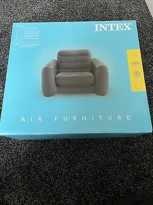 Intex Inflatable Pull Out Sofa Chair Sleeper With Air Bed Mattress FAST SHIPPING • £50