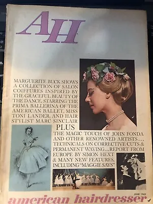 Set Of 3 Vintage American Hairdresser Magazines For April May & June 1965 • $30.95