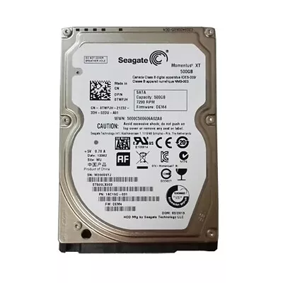 Seagate ST500LX003 500GB 7200RPM SATA 6Gb/s 2.5  SSHD Hybrid Hard Drive • $15.99